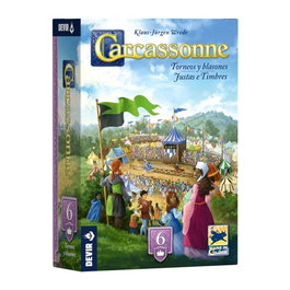 Devir Carcassonne Torneos y Blasones Exp6 Expansión Juego de Mesa Español