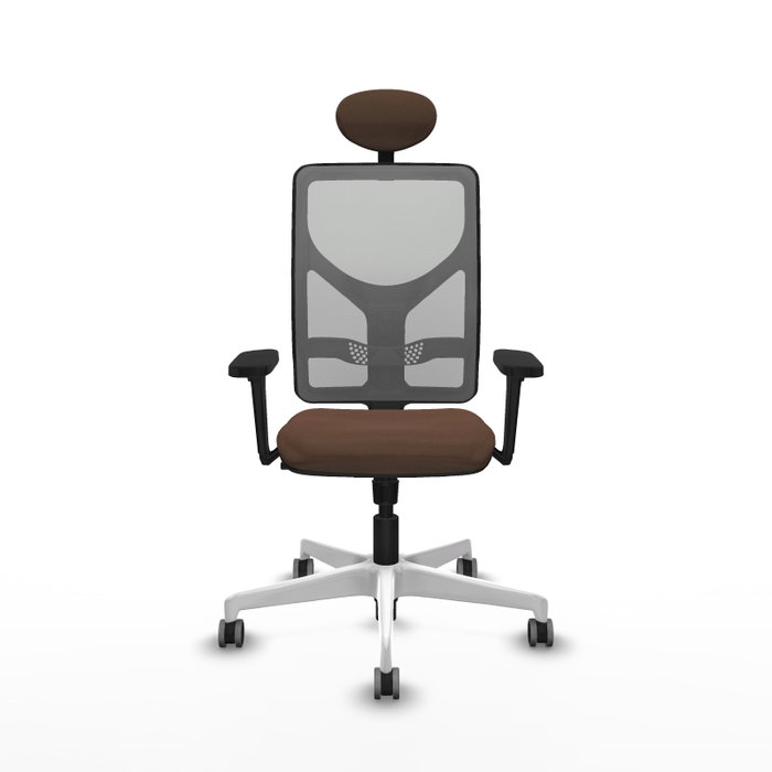 PIQUERAS Y CRESPO Silla de oficina Motilla con mecanismo Sincro, Marrón y Gris PIQUERAS Y CRESPO Silla de oficina Motilla con mecanismo Sincro, Marrón y Gris