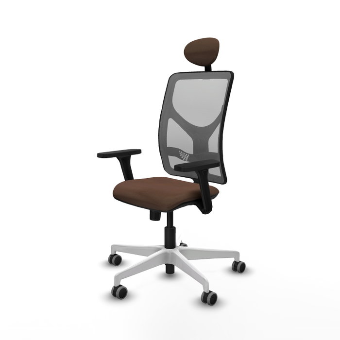 PIQUERAS Y CRESPO Silla de oficina Motilla con mecanismo Sincro, Marrón y Gris PIQUERAS Y CRESPO Silla de oficina Motilla con mecanismo Sincro, Marrón y Gris