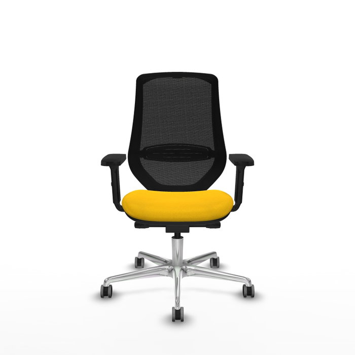 PIQUERAS Y CRESPO Silla de oficina Mardos con mecanismo Sincro/Traslack, Amarillo y Negro PIQUERAS Y CRESPO Silla de oficina Mardos con mecanismo Sincro/Traslack, Amarillo y Negro