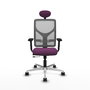PIQUERAS Y CRESPO Silla de oficina Motilla con mecanismo Sincro/Traslack Morado y Gris