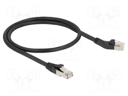 DeLOCK Cable de red Cat.6A S/FTP 0,5 m Negro