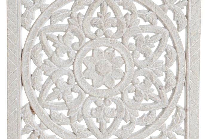 DKD Home Decor Decoración Madera Blanco 30x6x40 cm