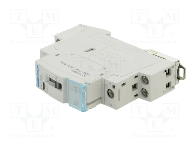 HAGER Relé de instalación monoestable NA x2 24V AC 16A IP20