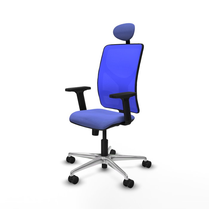 PIQUERAS Y CRESPO Silla de oficina Motilla con mecanismo Sincro, Azul PIQUERAS Y CRESPO Silla de oficina Motilla con mecanismo Sincro, Azul