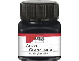 Kreul Pintura acrílica brillante negro 20ml