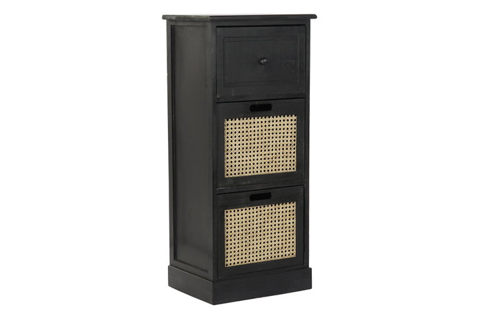 DKD Home Decor Cajonera Vintage Negro Natural DKD Home Decor Cajonera Vintage Negro Natural