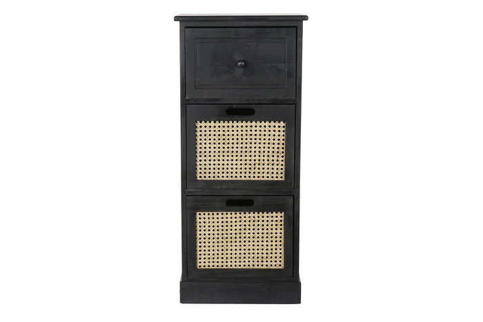 DKD Home Decor Cajonera Vintage Negro Natural DKD Home Decor Cajonera Vintage Negro Natural