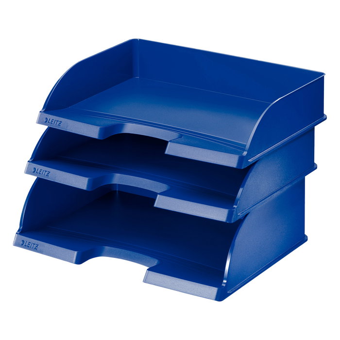 LEITZ Bandeja de sobremesa Plus Jumbo apaisada Azul DIN A4 LEITZ Bandeja de sobremesa Plus Jumbo apaisada Azul DIN A4