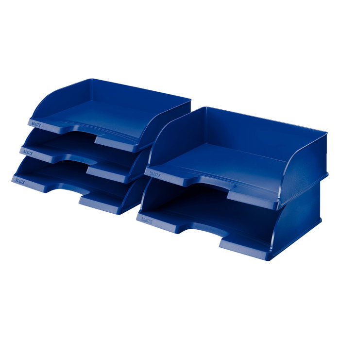 LEITZ Bandeja de sobremesa Plus Jumbo apaisada Azul DIN A4 LEITZ Bandeja de sobremesa Plus Jumbo apaisada Azul DIN A4