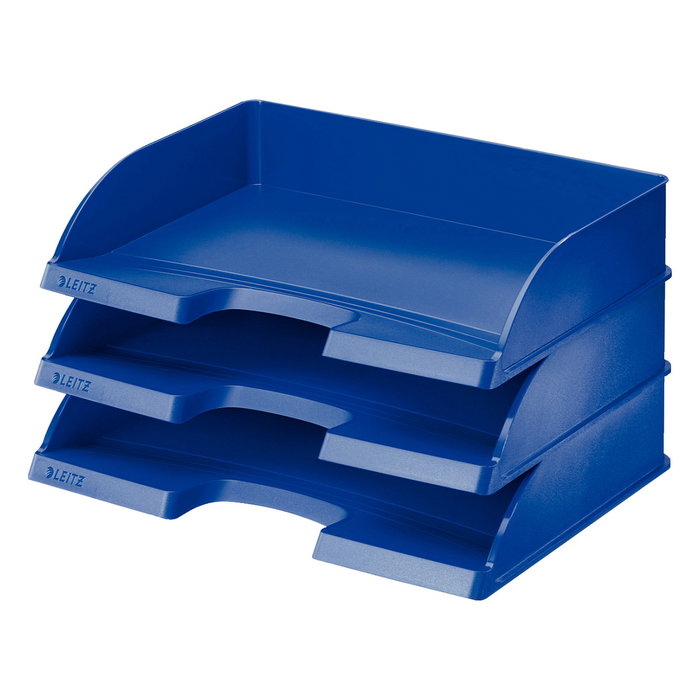 LEITZ Bandeja de sobremesa Plus Jumbo apaisada Azul DIN A4 LEITZ Bandeja de sobremesa Plus Jumbo apaisada Azul DIN A4