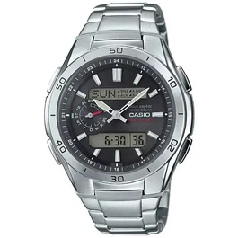 Casio WAVECEPTOR Reloj de Acero Inoxidable - Gris