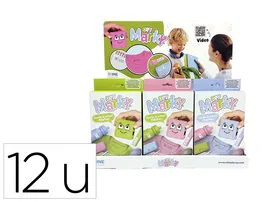 Colop Marky Expositor sobremesa sello marcador de ropa infantil 12 unidades 3 colores surtidos