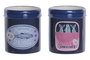 DKD Home Decor Macetero de Gres Sardinas Surtido 2 Unidades Azul