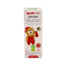 Aprolis Erysim Spray Bucal Infantil 20ml Antiinflamatorio Suavizante Bucal con Sabor a Fresa