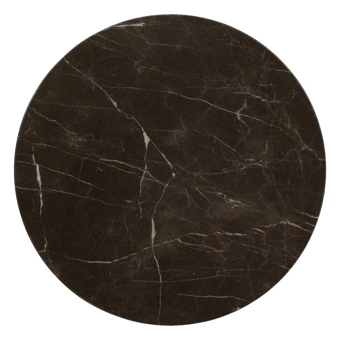 Mesita Negro Metal-Mármol 40 X 40 X 53 cm