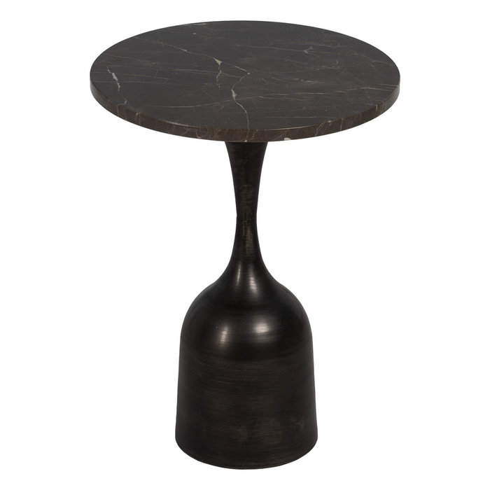 Mesita Negro Metal-Mármol 40 X 40 X 53 cm