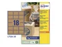 Avery-Dennison Etiquetas Kraft Rectangulares 62x42 mm A4