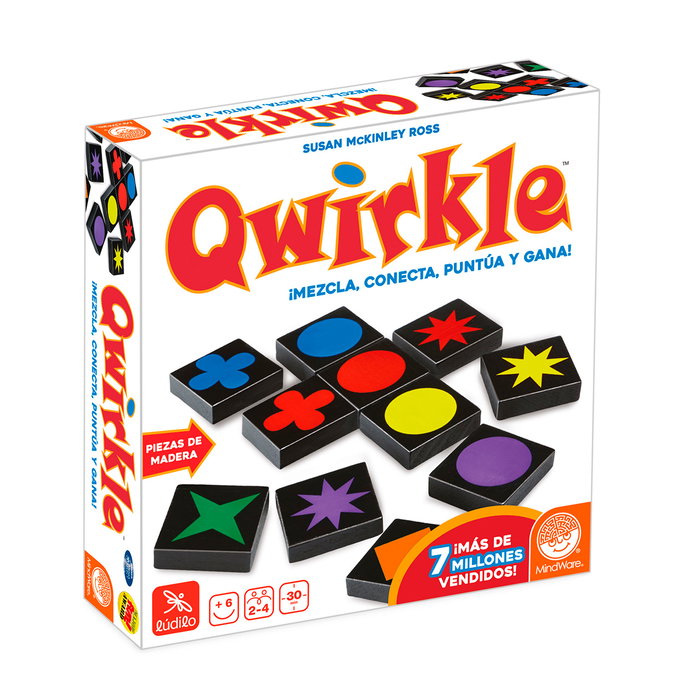 Lúdilo Juego de Estrategia Qwirkle 80450 Juego de Táctica con Fichas de Colores y Formas para 2-4 Jugadores +6 Años Lúdilo Juego de Estrategia Qwirkle 80450 Juego de Táctica con Fichas de Colores y Formas para 2-4 Jugadores +6 Años