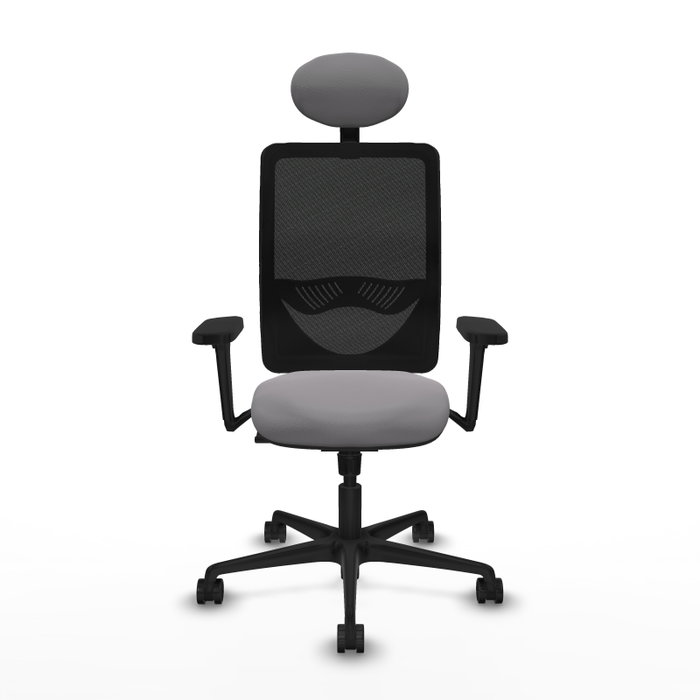 PIQUERAS Y CRESPO Silla de oficina Zulema con mecanismo Sincro, Gris y Negro PIQUERAS Y CRESPO Silla de oficina Zulema con mecanismo Sincro, Gris y Negro