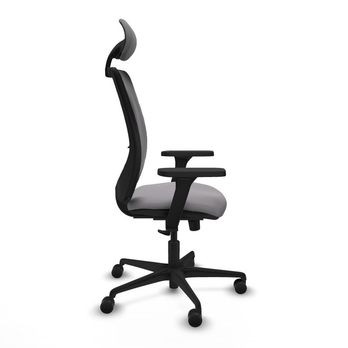 PIQUERAS Y CRESPO Silla de oficina Zulema con mecanismo Sincro, Gris y Negro PIQUERAS Y CRESPO Silla de oficina Zulema con mecanismo Sincro, Gris y Negro