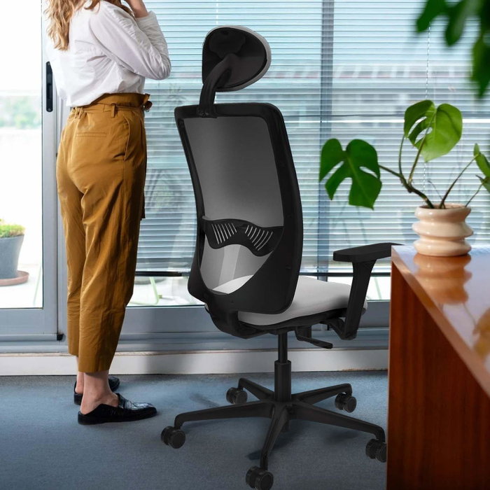 PIQUERAS Y CRESPO Silla de oficina Zulema con mecanismo Sincro, Gris y Negro PIQUERAS Y CRESPO Silla de oficina Zulema con mecanismo Sincro, Gris y Negro