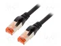 DIGITUS Patch cord Cat 6 S/FTP 3m Negro