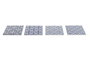 DKD Home Decor Posavasos de Dolomite Azulejo Surtido 12 Unidades