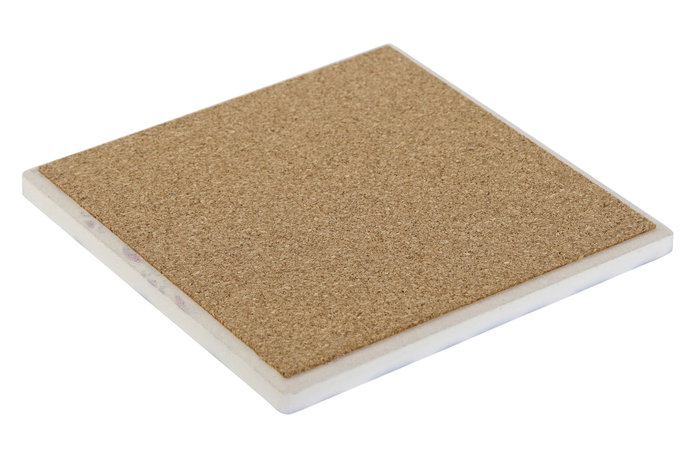 DKD Home Decor Posavasos de Dolomite Azulejo Surtido 12 Unidades