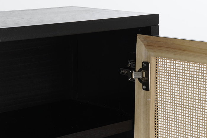 DKD Home Decor Aparador Paulownia MDF Negro