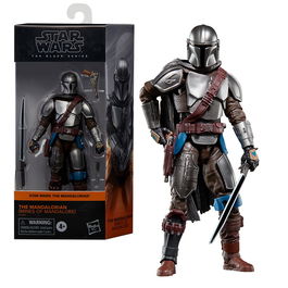 Hasbro Figura The Black Series Mandalorian G0365 Star Wars con sable oscuro y bláster