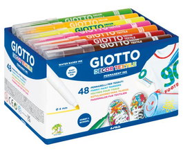 GIOTTO Decor Textile Schoolpack de 48 unidades