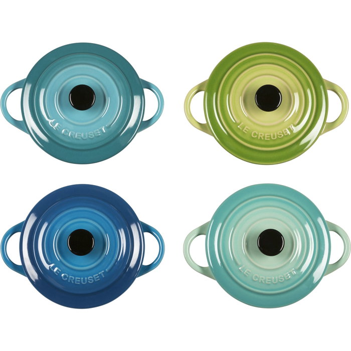 Le Creuset Set de 4 Mini Cocottes de Gres de 0,25 l Le Creuset Set de 4 Mini Cocottes de Gres de 0,25 l