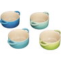 Le Creuset Set de 4 Mini Cocottes de Gres de 0,25 l