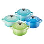 Le Creuset Set de 4 Mini Cocottes de Gres de 0,25 l