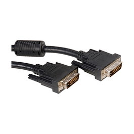 ROLINE 11.04.5525 Cable DVI-D Dual Link, 2 m, Macho a Macho, Negro