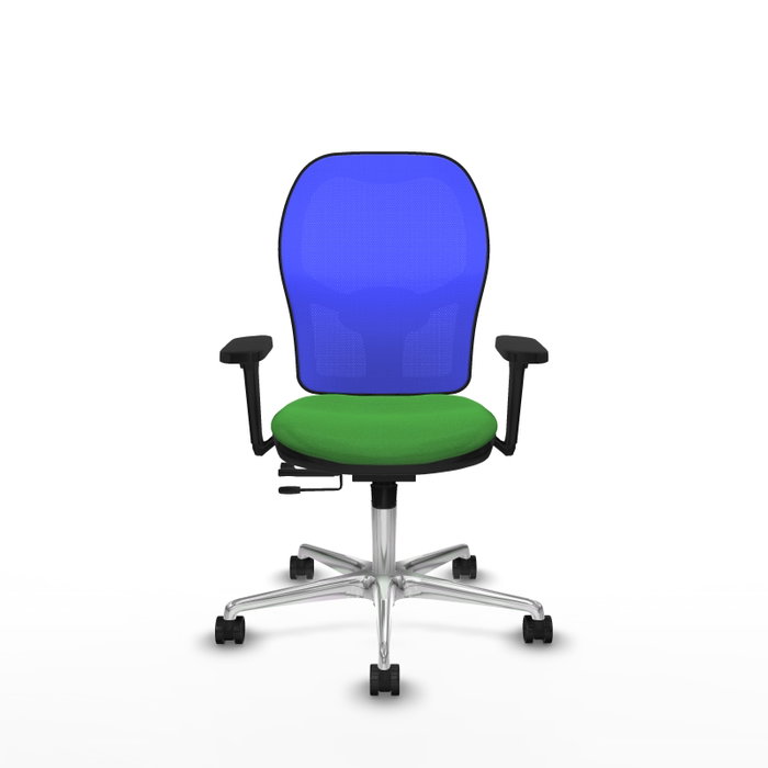 PIQUERAS Y CRESPO Silla de oficina Jorquera Verde y Azul con mecanismo Sincro/Traslack PIQUERAS Y CRESPO Silla de oficina Jorquera Verde y Azul con mecanismo Sincro/Traslack