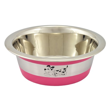 Nayeco Comedero Oslo para Perro y Gato, Acero Inoxidable 0.38L, Antideslizante, Color Rosa Nayeco Comedero Oslo para Perro y Gato, Acero Inoxidable 0.38L, Antideslizante, Color Rosa