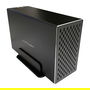 LC-Power Caja de Disco Duro 3.5" LC-35U3-RAID-2, Negro, Capacidad 18 TB, USB 3.0