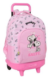 Safta Mochila Grande con Ruedas Compact Extraíble Snoopy