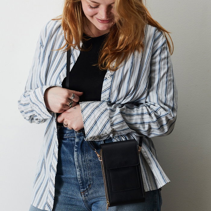 Be Mix Bolsa smartphone bandolera pantalla táctil con compartimentos y ventana táctil, 11,5x4,5xh.19 cm