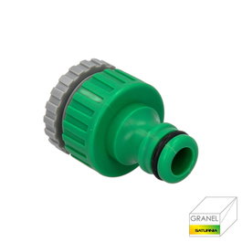 SATURNIA Adaptador de Manguera de Plástico 3/4 - 1/2 pulgada Hembra