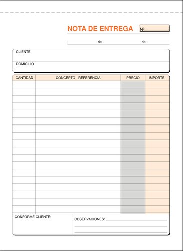 Talonario Entregas 4º Natu Tripli Loan (Set de 5) Talonario Entregas 4º Natu Tripli Loan (Set de 5)