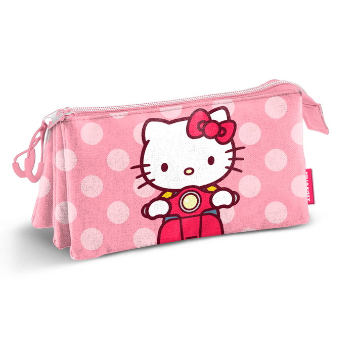 Karactermania Hello Kitty Portatodo Triple Moto Rosa