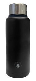 Safta Botella Termo Acero Inoxidable 500 ml Real Madrid Premium Negra