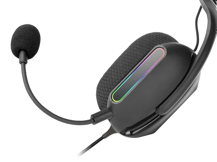 Mars Gaming MH-PRO Auriculares Gaming con Micrófono, Iluminación RGB, Almohadillas AIR 3D, USB y Jack 3.5 mm, Negro - Compatibles con PC, PS4, PS5, Xbox, Switch, Móvil