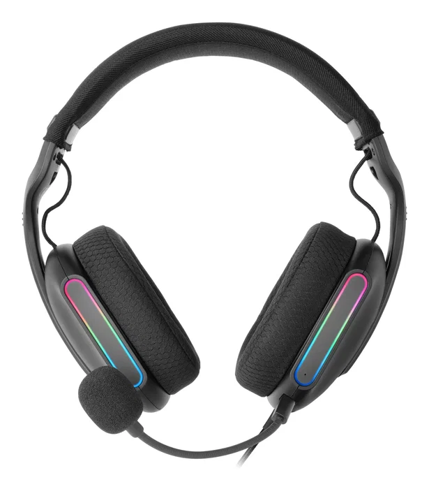 Mars Gaming MH-PRO Auriculares Gaming con Micrófono, Iluminación RGB, Almohadillas AIR 3D, USB y Jack 3.5 mm, Negro - Compatibles con PC, PS4, PS5, Xbox, Switch, Móvil