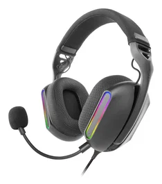 Mars Gaming MH-PRO Auriculares Gaming con Micrófono, Iluminación RGB, Almohadillas AIR 3D, USB y Jack 3.5 mm, Negro - Compatibles con PC, PS4, PS5, Xbox, Switch, Móvil