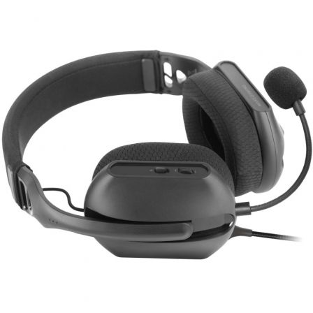 Mars Gaming MH-PRO Auriculares Gaming con Micrófono, Iluminación ARGB, Compatibles con PS5/PS4/XBOX/PC/Switch/Smartphone, Cable Jack 3.5 mm + USB, Peso Ultraligero 190g