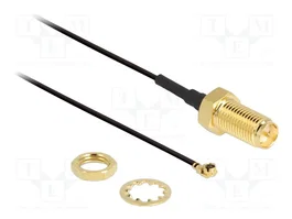 DeLOCK 88408 Cable de antena con conectores I-PEX y RP-SMA de 50 cm